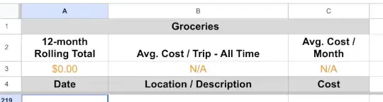 Finished header-rows setup