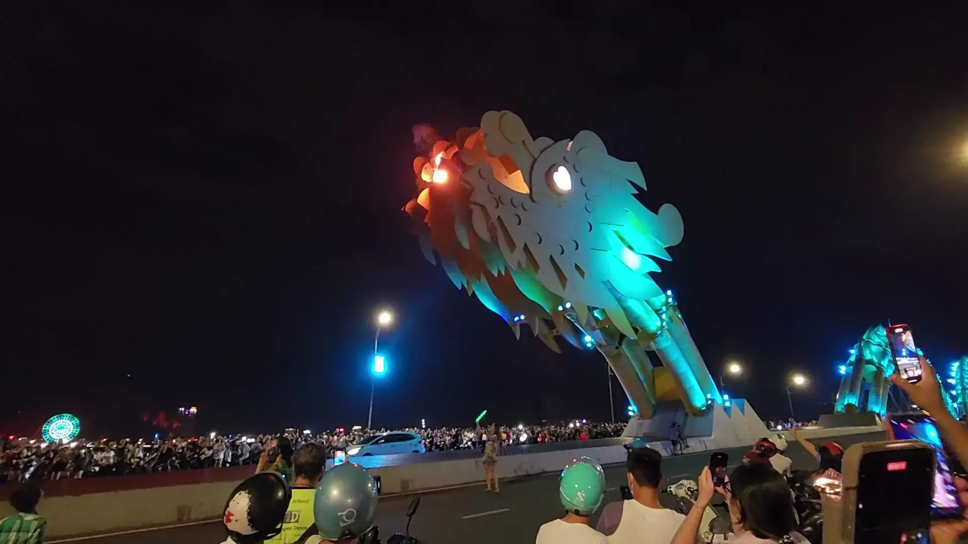 Dragon About to Breathe Fire