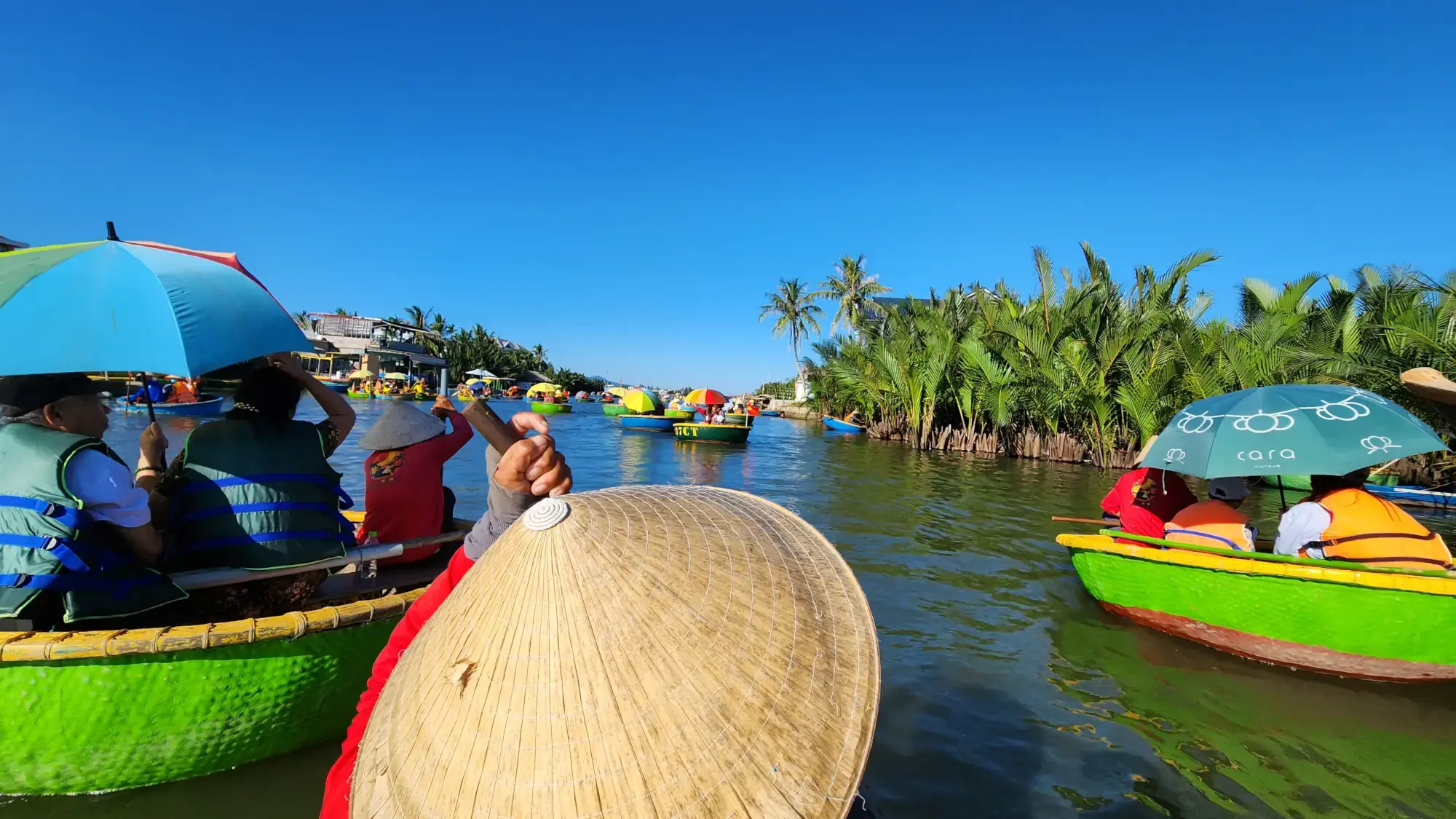Basket boat ride