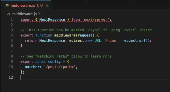 VS Code error with NextResponse import