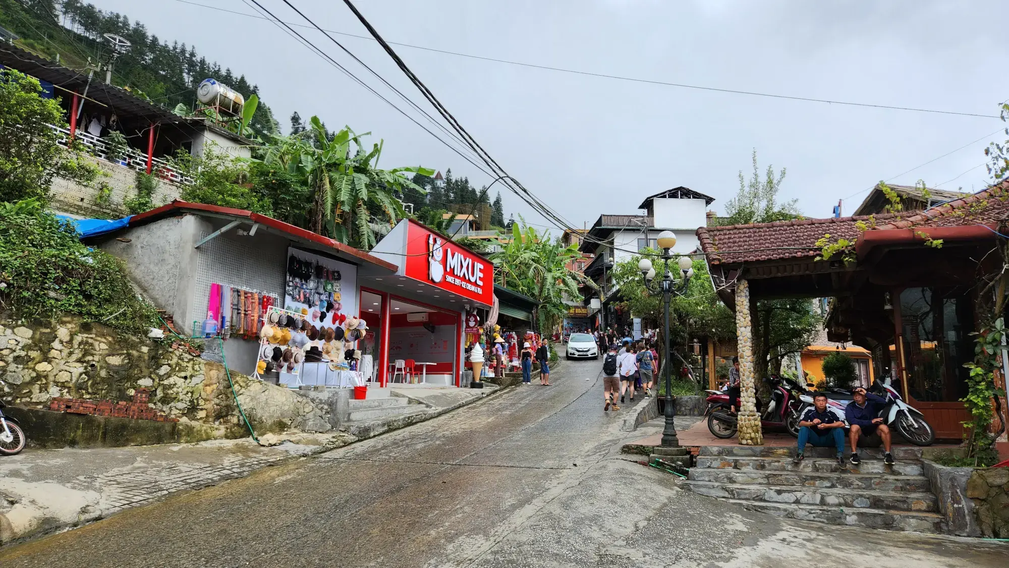 Arriving at Cat Cat Village