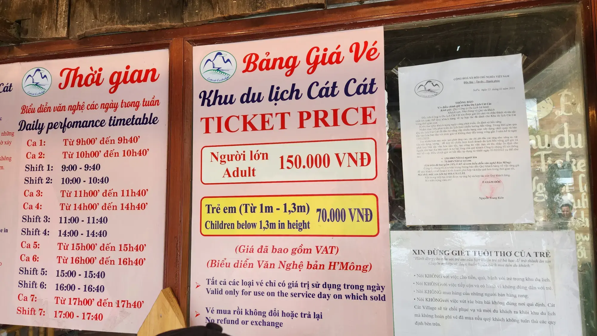 Cat Cat Village entrance fees