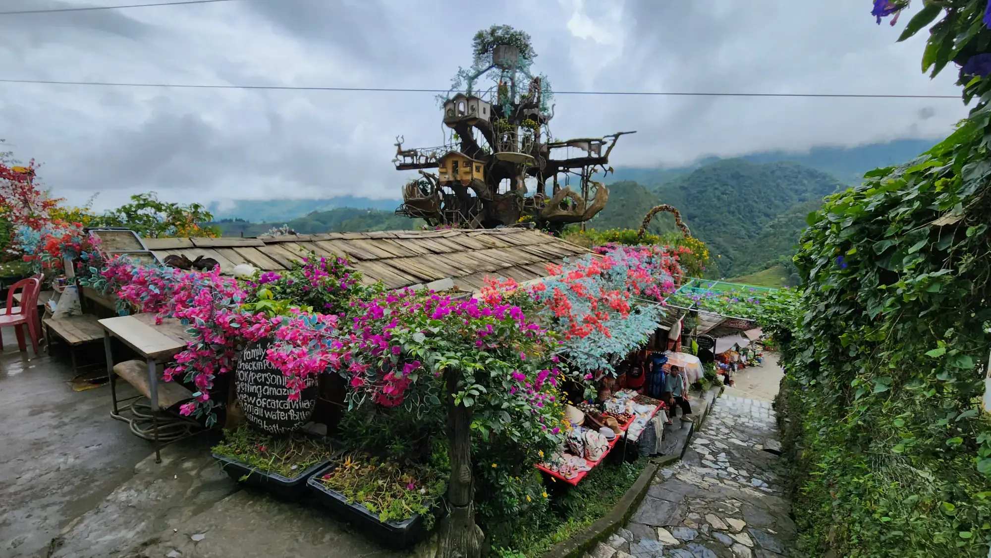 Walking through Cat Cat Village