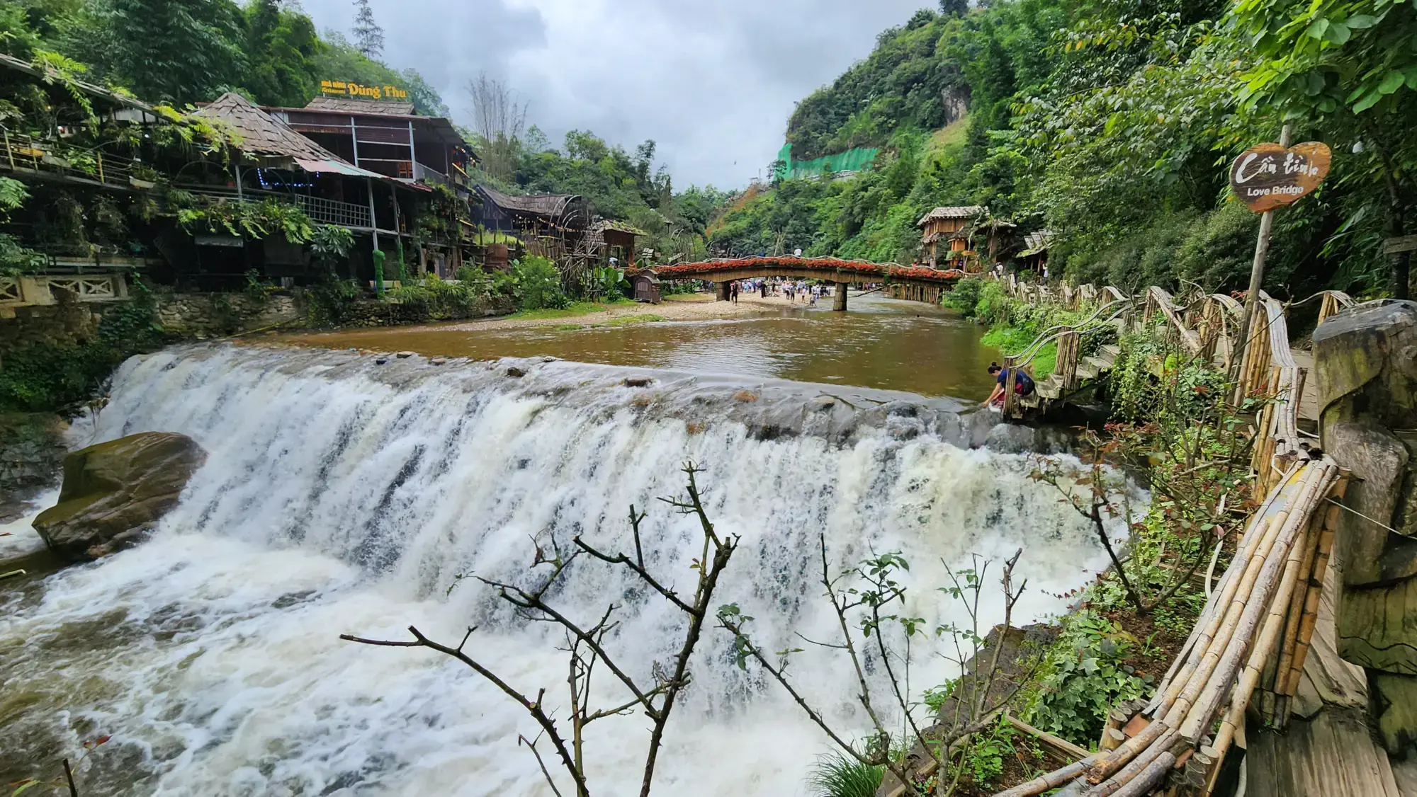 Walking through Cat Cat Village
