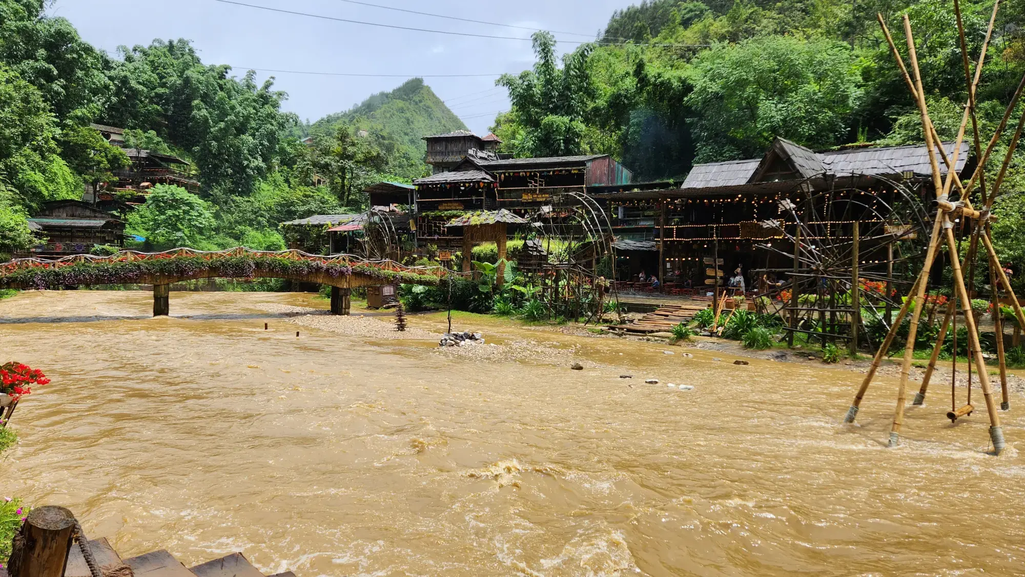 Walking through Cat Cat Village