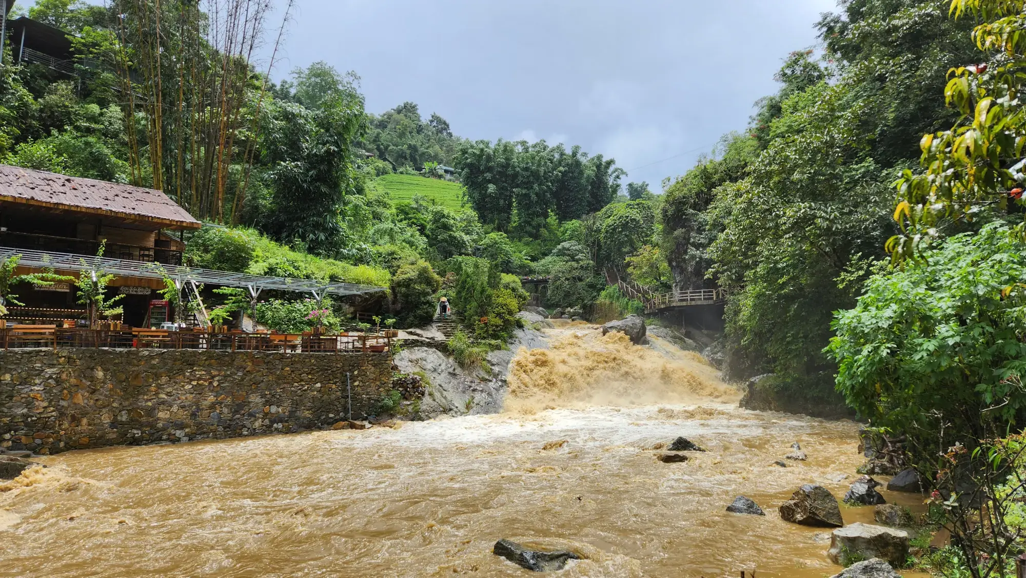 Walking through Cat Cat Village