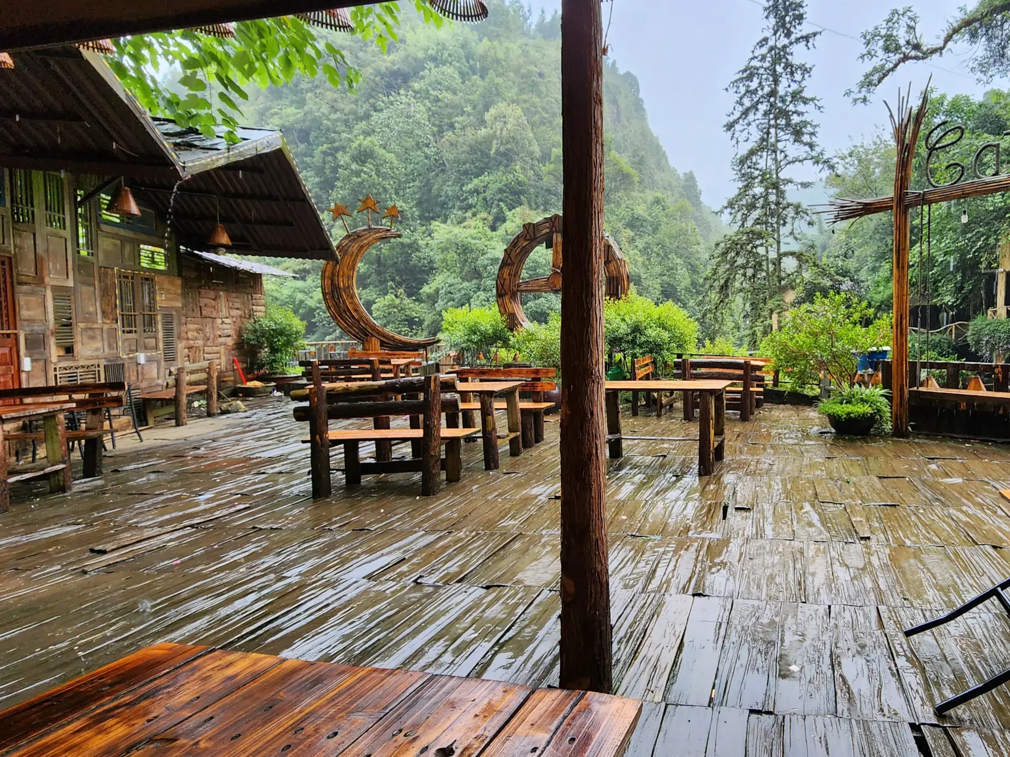 Walking through Cat Cat Village