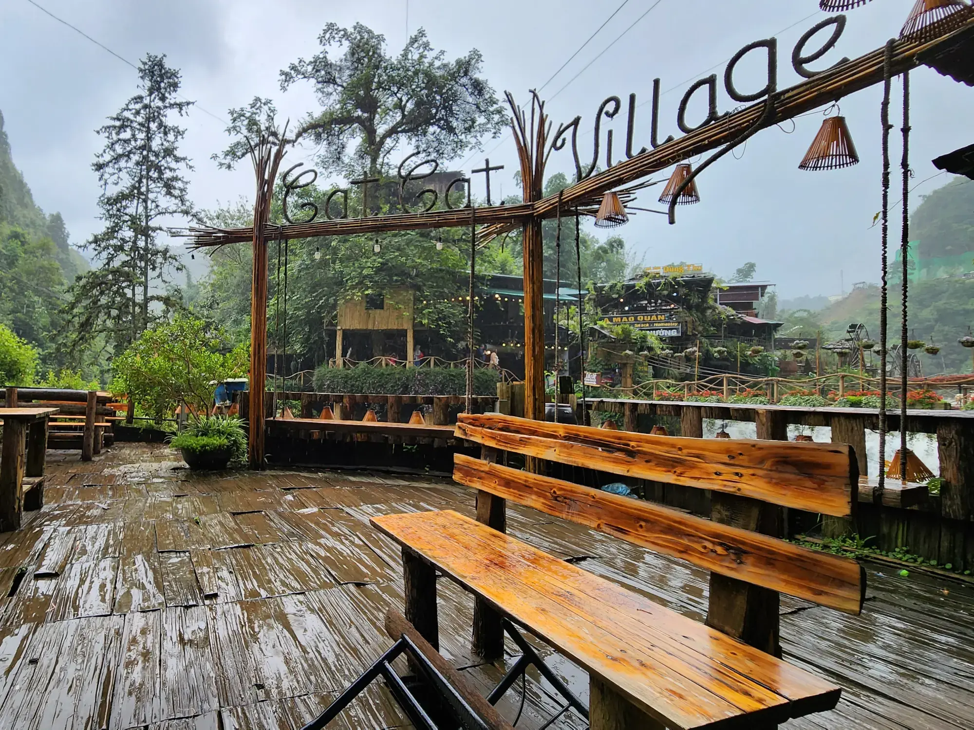 Walking through Cat Cat Village