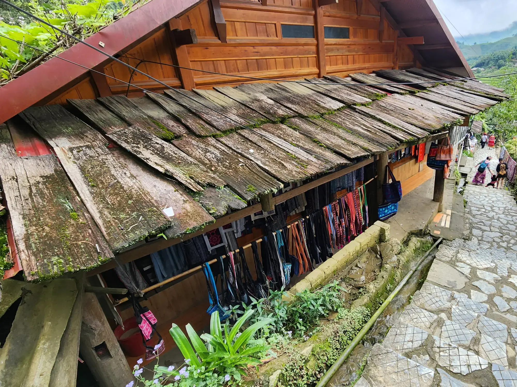 Walking through Cat Cat Village