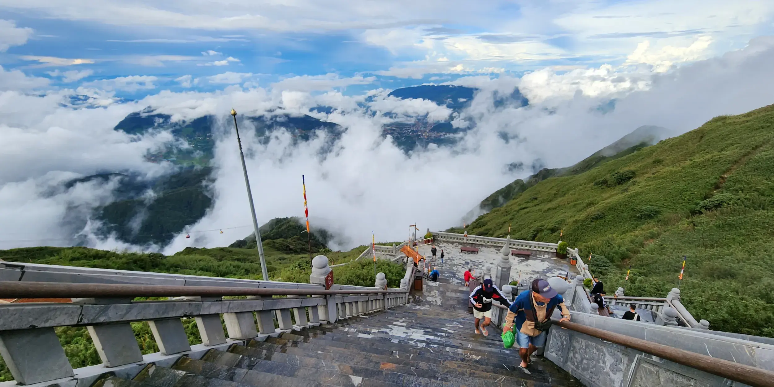 Climbing Fansipan Mountain, in Sapa, Vietnam