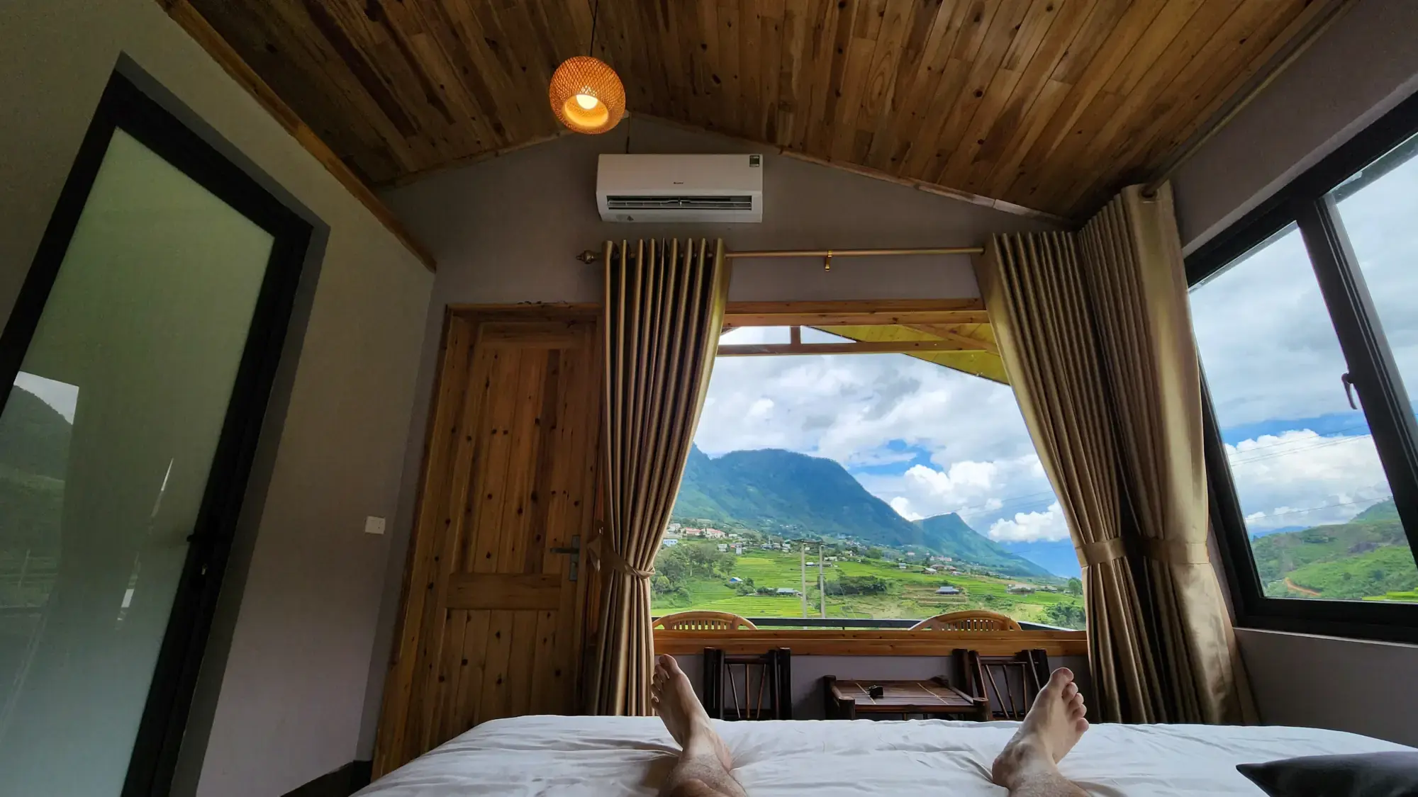 S Plus Bungalow relaxing in the cabin