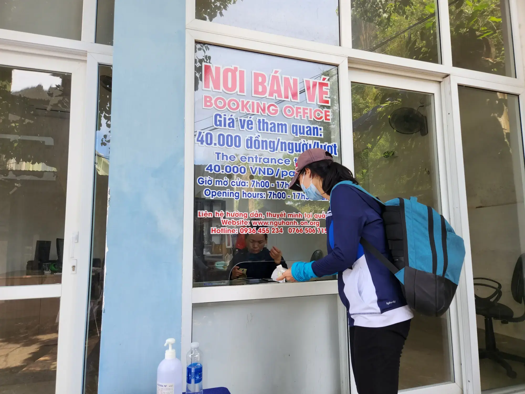 Marble Mountains ticket booth Marble Mountains ticket booth