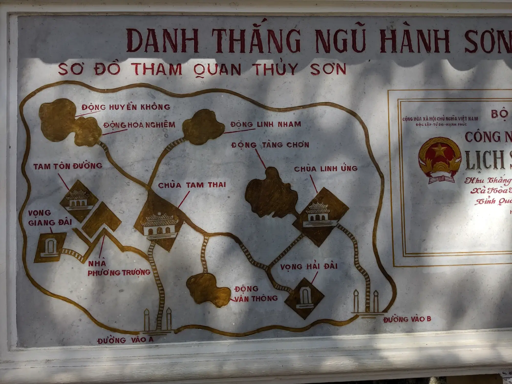 Marble Mountains - Thủy Sơn Map Marble Mountains - Thủy Sơn Map
