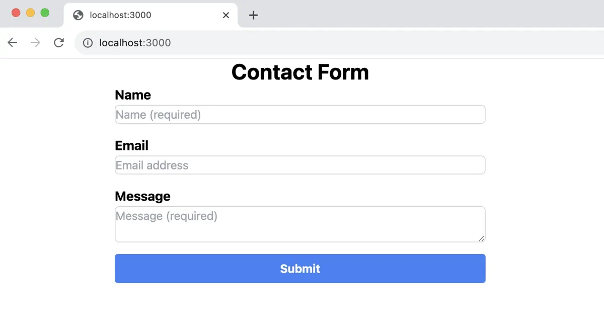Contact Form Contact Form