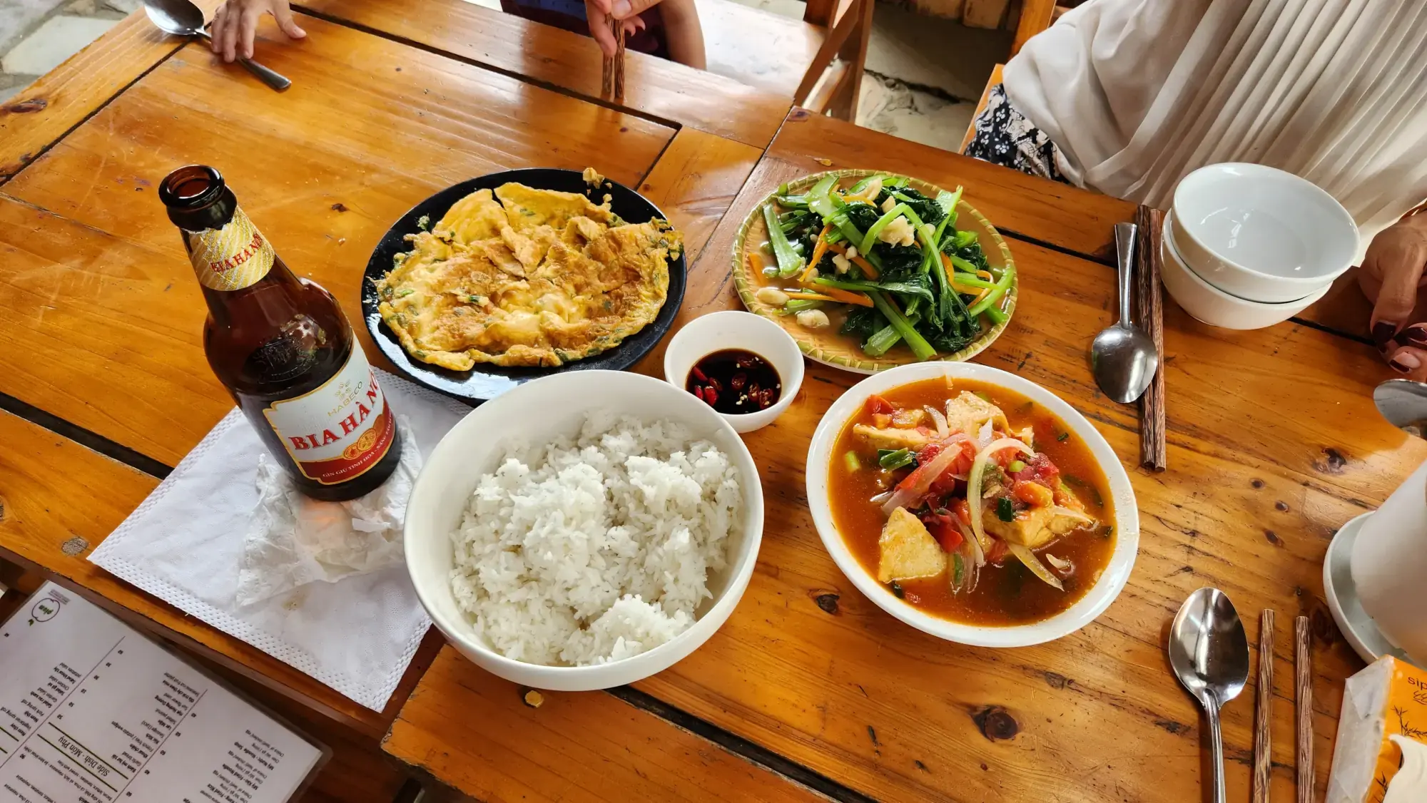 Plum Eco House Homestay's food in Sapa, Vietnam Plum Eco House Homestay's food in Sapa, Vietnam