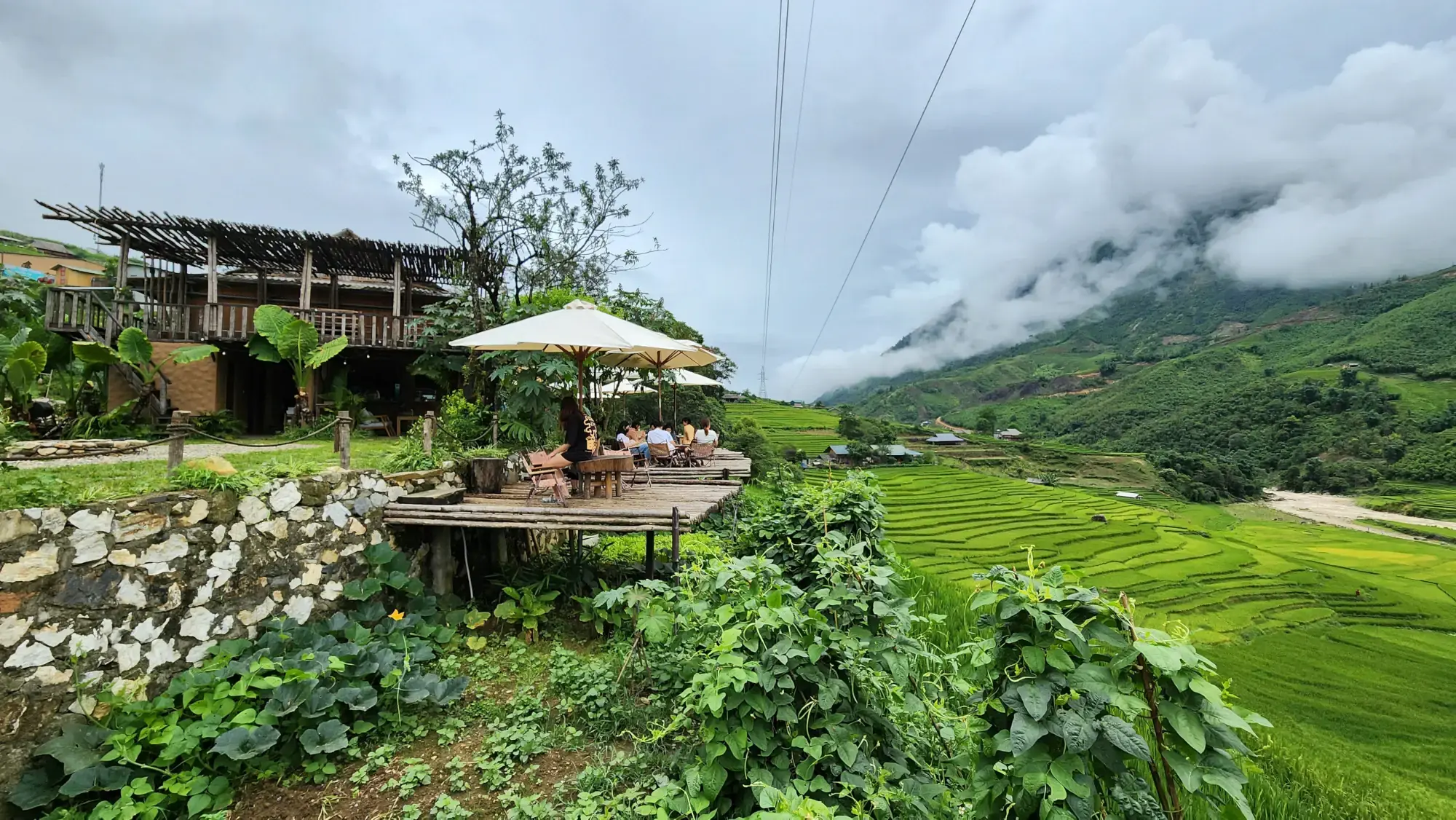 Sailing Sapa Cafe in Muong Hoa Valley, Sapa, Vietnam Sailing Sapa Cafe in Muong Hoa Valley, Sapa, Vietnam